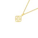 9ct-Gold-Open-Mosaic-Floral-Pendant Sale