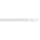 Sterling-Silver-21cm-Solid-Bevelled-Edge-Curb-Gents-Bracelet Sale