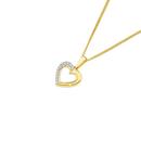 9ct-Gold-Diamond-Open-Heart-Pendant Sale