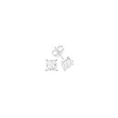 Sterling-Silver-Cubic-Zirconia-Square-Stud-Earrings Sale