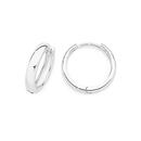 Sterling-Silver-25x14mm-Domed-Huggie-Earrings Sale