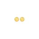 9ct-Gold-4mm-Diamond-Cut-Button-Stud-Earrings Sale