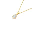 9ct-Gold-Synthetic-Opal-Cubic-Zirconia-Pendant Sale