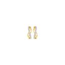 9ct-Gold-Diamond-Crossover-Half-Hoop-Stud-Earrings Sale