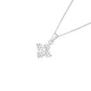 Sterling-Silver-Round-Cubic-Zirconia-4-Cluster-Pendant Sale