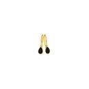 9ct-Gold-Black-Sapphire-Pear-Bezel-Drop-Hook-Earrings Sale
