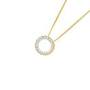 9ct-Gold-Diamond-Bezel-Circle-Slider-Pendant Sale