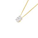 Alora-9ct-Gold-1-Carat-Solitaire-Lab-Grown-Diamond-Oval-Cut-Pendant Sale