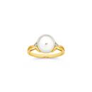 9ct-Gold-Cultured-Freshwater-Pearl-Diamond-Twist-Ring Sale