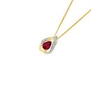 9ct-Gold-Created-Ruby-Pear-Open-Swirl-Slider-Pendant Sale