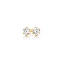 9ct-Gold-Cubic-Zirconia-Stud-Earrings Sale