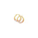 9ct-Gold-Tri-Tone-12mm-Diamond-Cut-Satin-Twist-Creole-Earrings Sale
