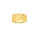 9ct-Gold-8mm-Diamond-Cut-Striped-Dress-Ring Sale