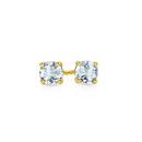 9ct-Gold-4mm-Round-Sky-Blue-Topaz-Amethyst-Claw-Set-Stud-Earrings Sale