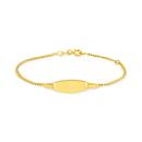 9ct-Gold-16cm-Solid-Curb-ID-Bracelet Sale