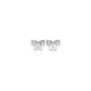 Sterling-Silver-Cubic-Zirconia-Fancy-Bow-Stud-Earrings Sale