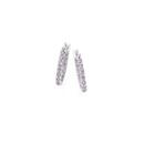 Sterling-Silver-Cubic-Zirconia-2x16mm-Inside-Out-Hoop-Earrings Sale