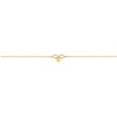 9ct-Gold-19cm-Mother-of-Pearl-Bow-Charm-Trace-Bracelet Sale