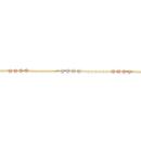 9ct-Gold-Tri-Tone-27cm-Beaded-Anklet Sale