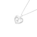 Silver-CZ-Double-Heart-Pendant Sale