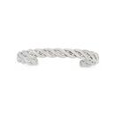 Stainless-Steel-65mm-Matte-Woven-Oval-Cuff-Gents-Bangle Sale