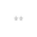 Sterling-Silver-Cubic-Zirconia-Turtle-Stud-Earrings Sale