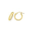 9ct-Gold-15mm-Diamond-cut-Sparkle-Hoop-Earrings Sale