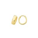 9ct-Gold-11mm-Oval-Polish-Huggie-Earrings Sale