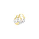 9ct-Gold-Two-Tone-Stripe-Polish-Creole-Earrings Sale