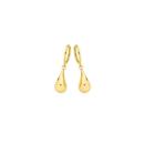 9ct-Gold-Curved-Teardrop-Huggie-Earrings Sale