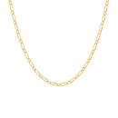 9ct-Gold-45cm-Solid-Diamond-Cut-Figaro-11-Chain Sale