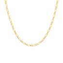 9ct-Gold-50cm-Solid-Diamond-Cut-Figaro-11-Chain Sale