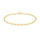 9ct-Gold-19cm-Solid-Oval-Belcher-Bracelet Sale