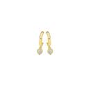9ct-Gold-Diamond-Heart-Drop-Half-Hoop-Stud-Earrings Sale