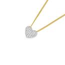 9ct-Gold-Diamond-Small-Heart-Slider-Pendant Sale