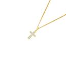 9ct-Gold-Diamond-Cross-Pendant Sale
