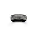 Tungsten-Carbide-Matte-with-Double-Lines-Ring-Size-Z Sale