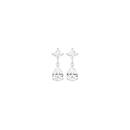 Silver-Pear-Cubic-Zirconia-on-Square-Drop-Earrings Sale
