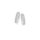 Silver-CZ-25x12mm-Huggie-Earrings Sale