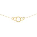 9ct-Gold-45cm-Multi-Twist-Satin-Circles-Necklet Sale