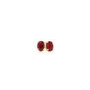 9ct-Gold-Created-Ruby-Oval-Stud-Earrings Sale