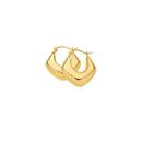 9ct-Gold-18mm-Rounded-Diamond-Shaped-Puff-Creole-Earrings Sale