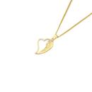 9ct-Gold-Open-Heart-Angel-Wing-Pendant Sale