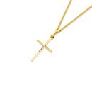 9ct-Gold-Diamond-Cut-Cross-Pendant Sale