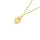 9ct-Gold-Filigree-Hamsa-Hand-Pendant Sale
