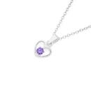 Silver-Violet-Cubic-Zirconia-Open-Heart-Pendant Sale