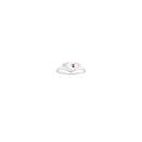 Silver-Single-Heart-Red-CZ-Signet-Ring-Size-K Sale