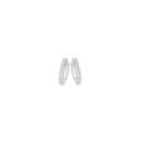 Silver-CZ-25x16mm-Claw-Front-Huggie-Earrings Sale