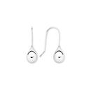 Silver-Teardrop-Hook-Earrings Sale