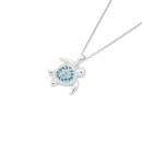 Silver-CZ-Turtle-Pendant Sale